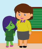 An Alien in the First Grade - Early Reader - Children's Picture Books