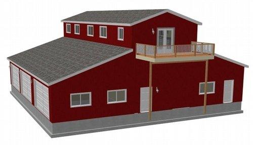 G468 60 x 60 14 Barn RV Garage with apartment PDF Files