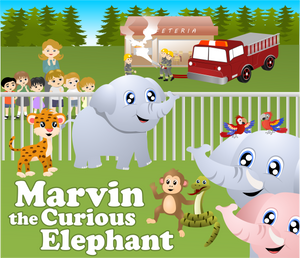 Marvin the Curious Elephant -  Early Reader Children's Picture Books