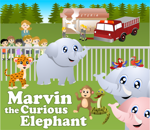Marvin the Curious Elephant -  Early Reader Children's Picture Books