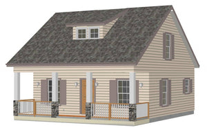 h217 Cottage Cabin Design (custom home)