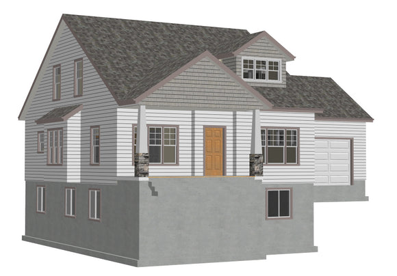 #h267 Cottage House Plans in PDF